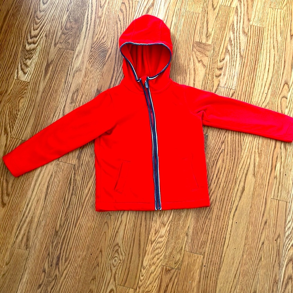 Lands End red fleece with hood
